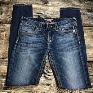 ReRock for Express Dark Wash Skinny Jeans